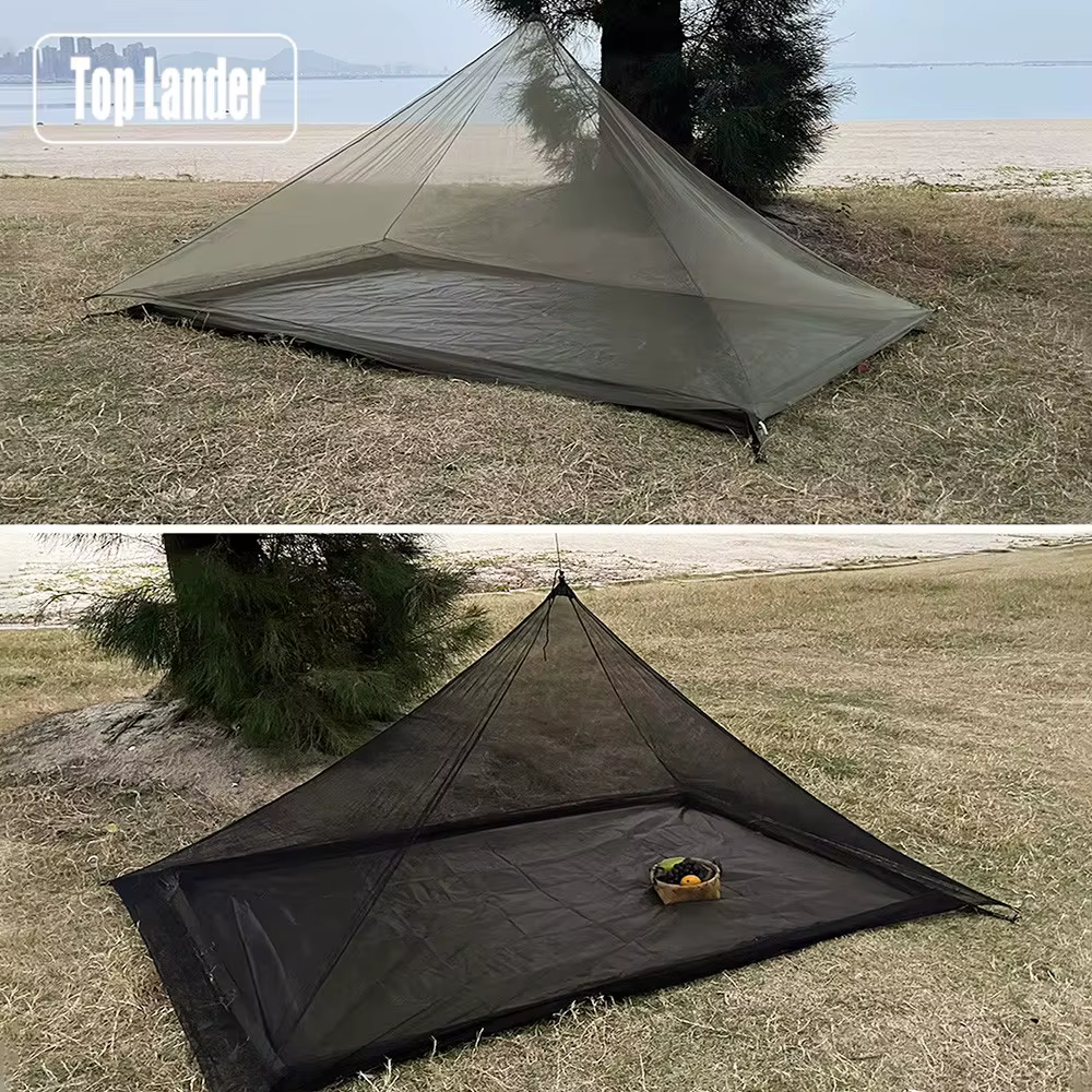 Tente de moustiquaire de Camping en maille pyramidale