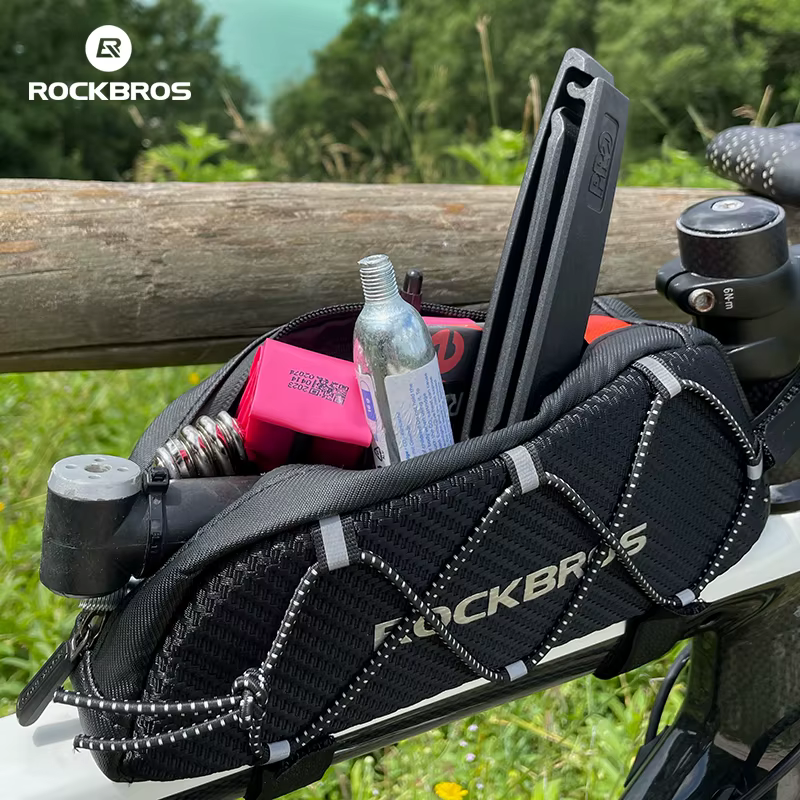 ROCKBROS sac de vélo étanche réfléchissant avant cadre supérieur Tube sac ultraléger sac