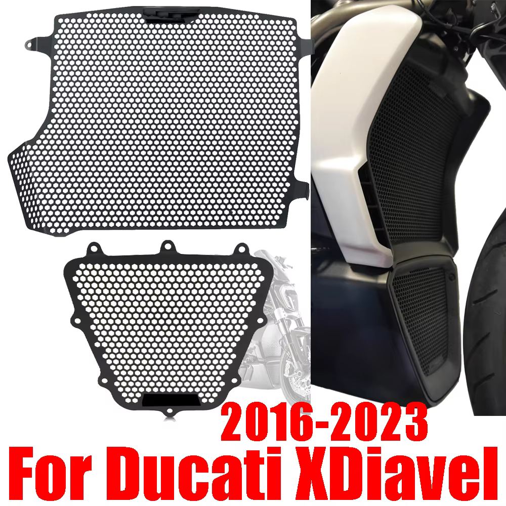 Couvercle de calandre pour DucSauXDiavel X-Diavel S 2016 - 2023 2021 2022, protecteur de refroidisseur d'huile, accessoires religieux