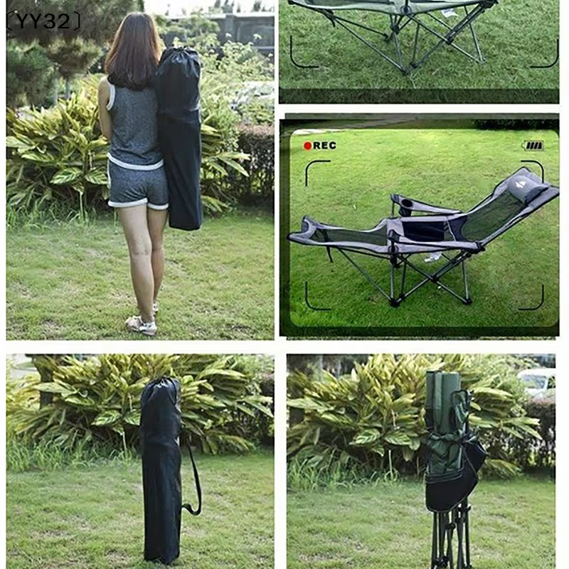 〔YY32〕Sacs de rangement pour chaises de camping, sac de rangement à fond rond avec cordon de serrage, sac de transport portable et durable pour chaise pliante de pique-nique, sans chaise