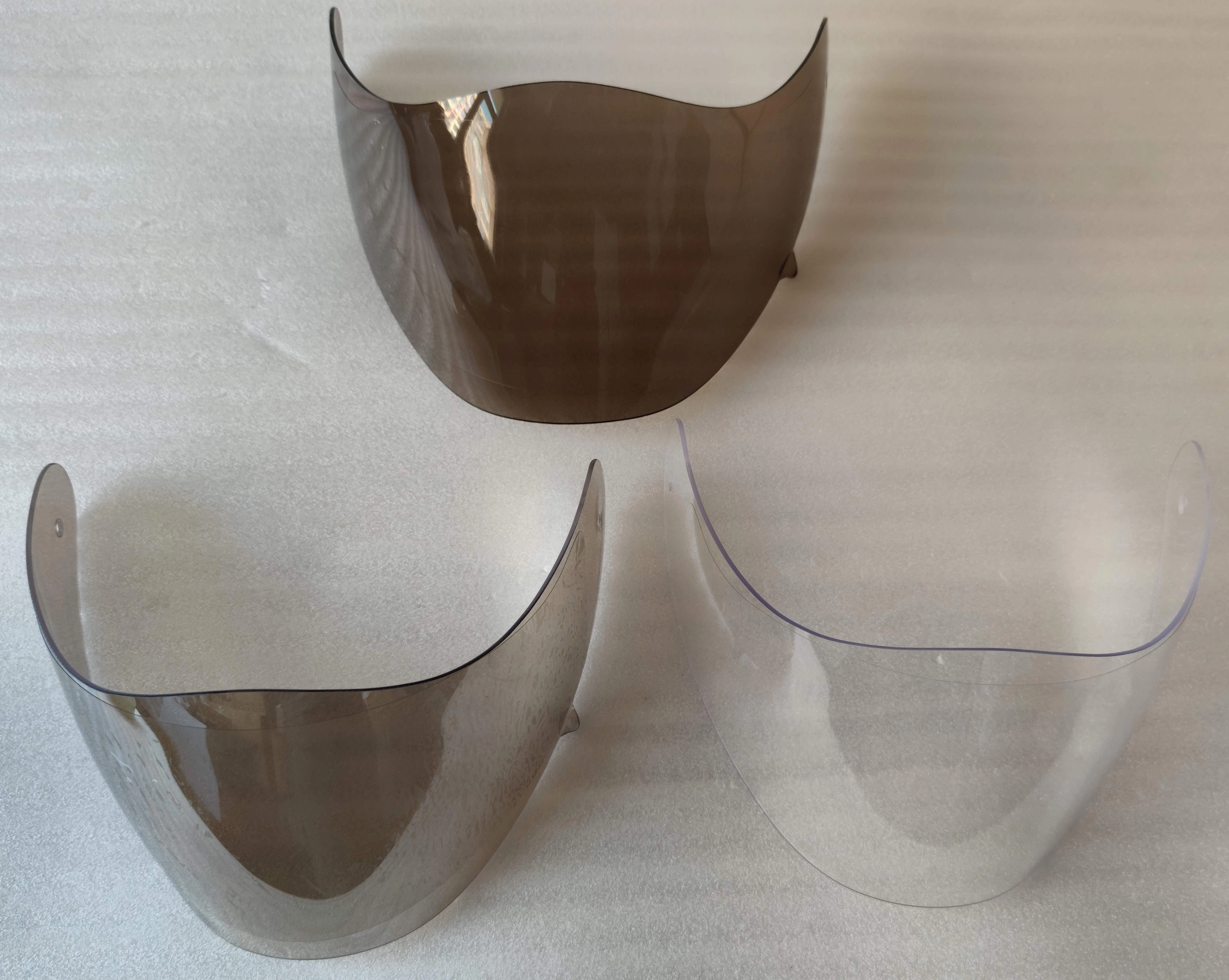 Visière miroir longue pour casque Paraplide, visière transparente, pare-soleil fumé, visière en verre avec toutes les pièces
