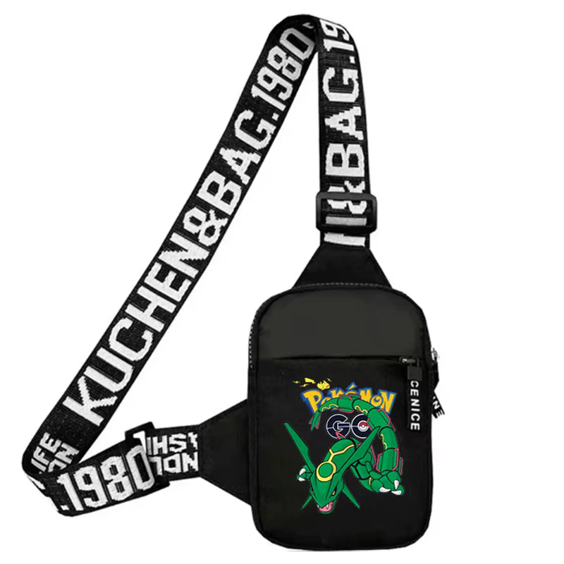 Sacs à bandoulière Pikachu Pokemons, figurines d'anime Charizard, sac de poitrine, mode dessin animé, grande capacité, petit sac à bandoulière, cadeau pour enfants