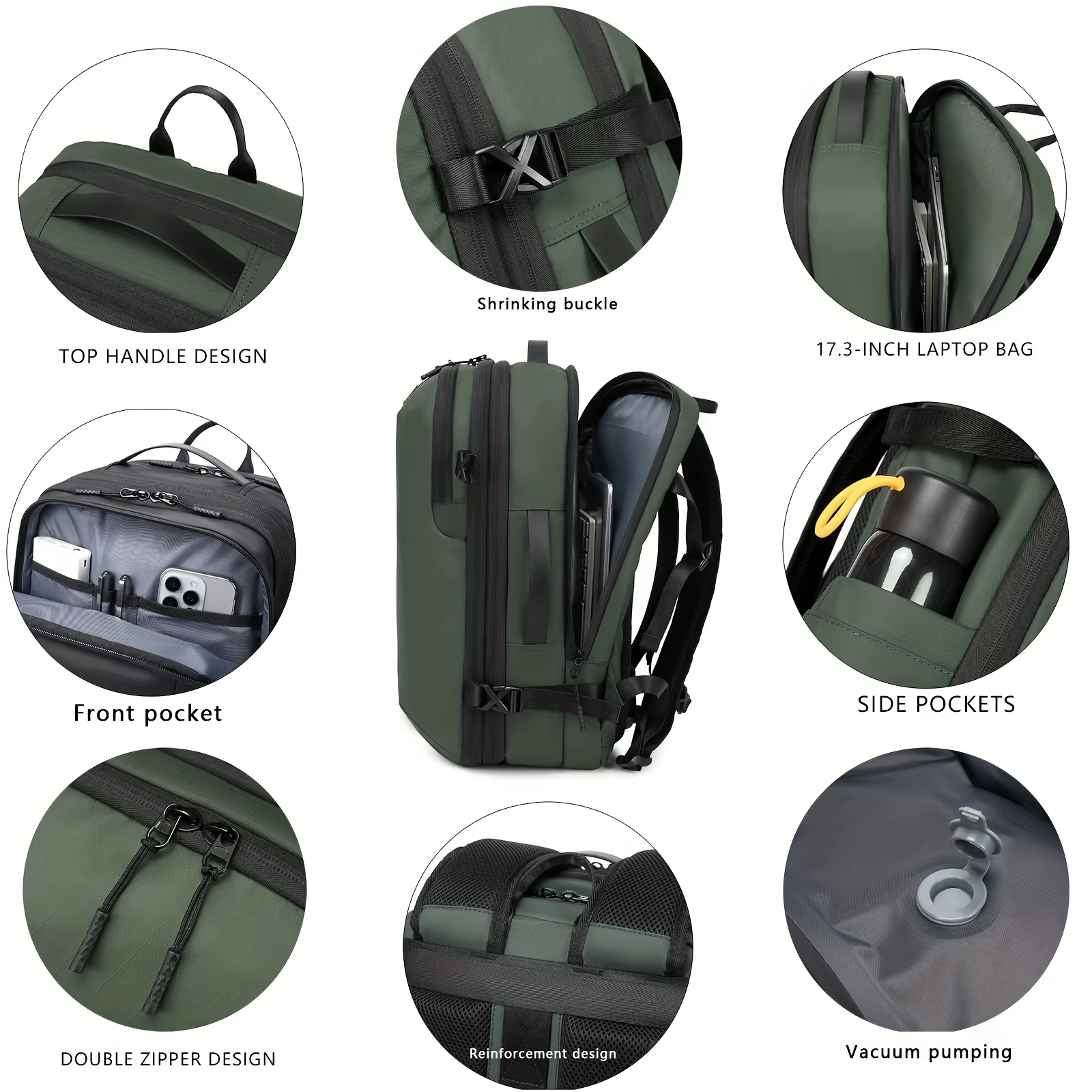 Nouveau sac à dos de compression sous vide grande capacité