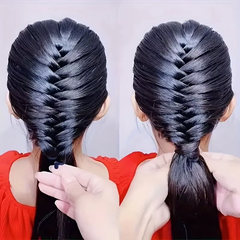 Ensemble d'accessoires de conception de coiffure magique, outil de tresse d'os de poisson, bricolage, tresses pour queues de cheval élégantes, idéales pour les amateurs de beauté