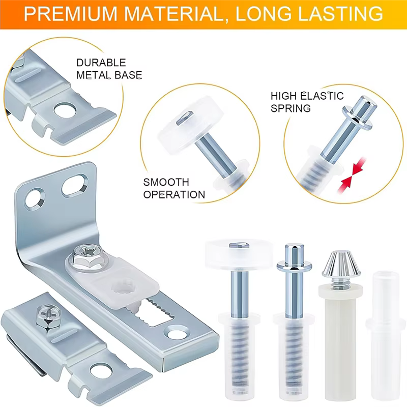 Kit complet de quincaillerie pour porte pliante pour placard coulissant – Supports essentiels