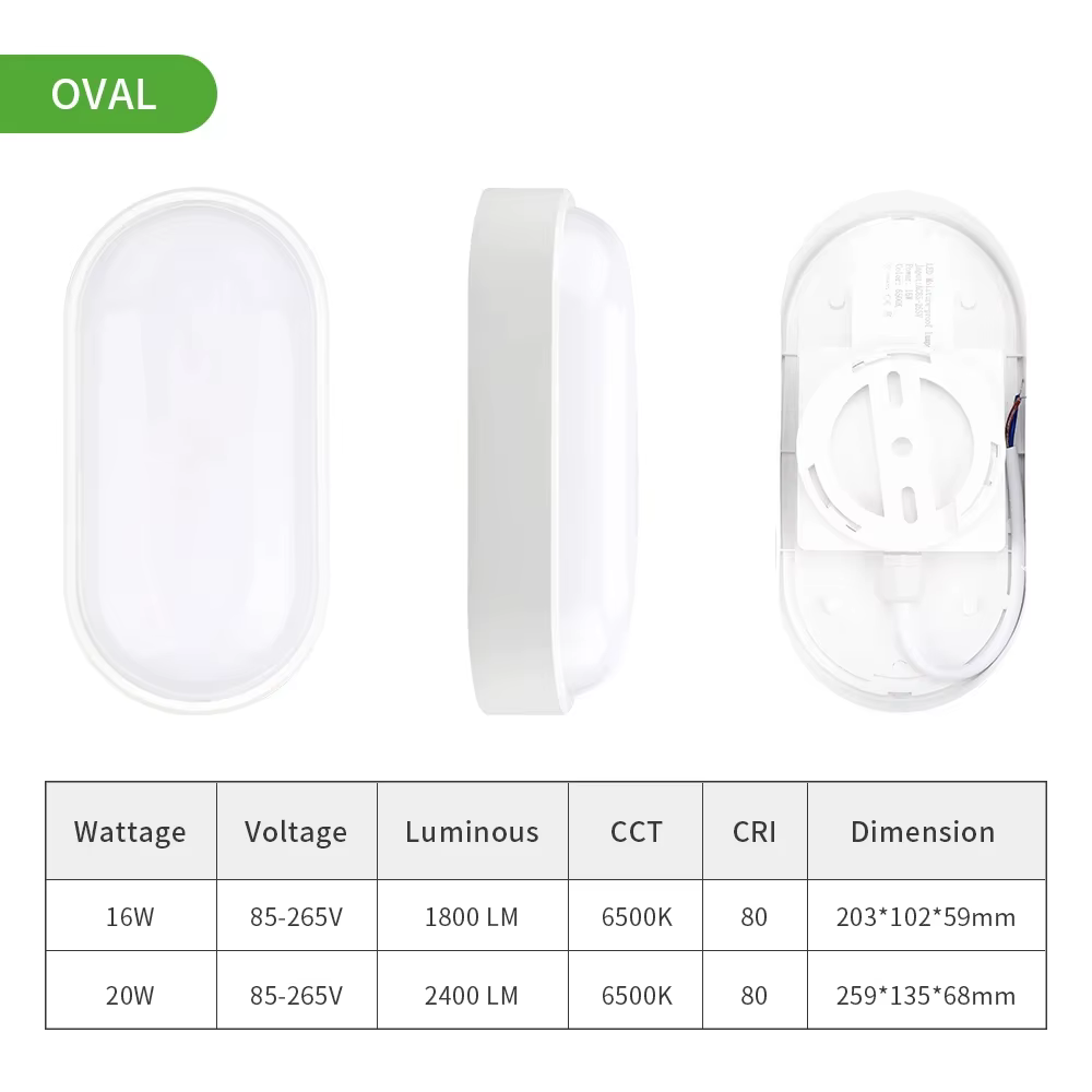 LED étanche à l'humidité applique IP65 étanche extérieure intérieure lampe moderne pour la maison salle de bain balcon jardin cour porche lampe lumière