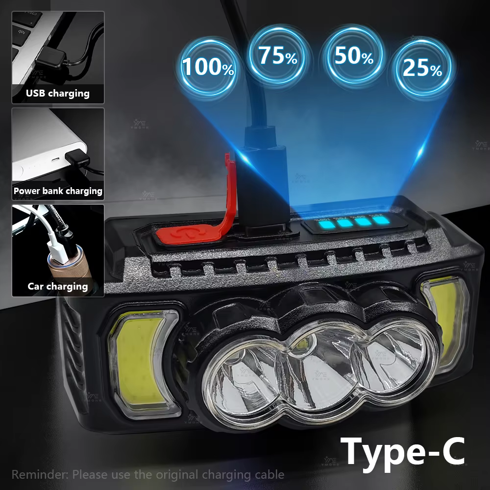 200000LM lampe frontale lampes de poche Super puissantes EDC