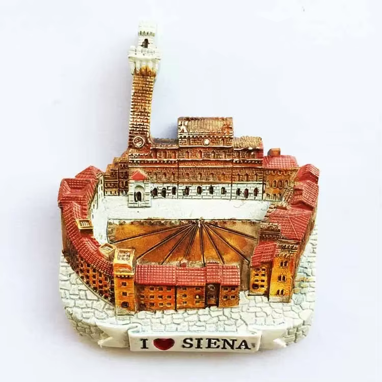 Aimants de réfrigérateur en résine d'italie, Souvenir touristique, Toscana Firenze San Gimignano Siena Venezia, autocollants de réfrigérateur, décoration de maison, cadeaux