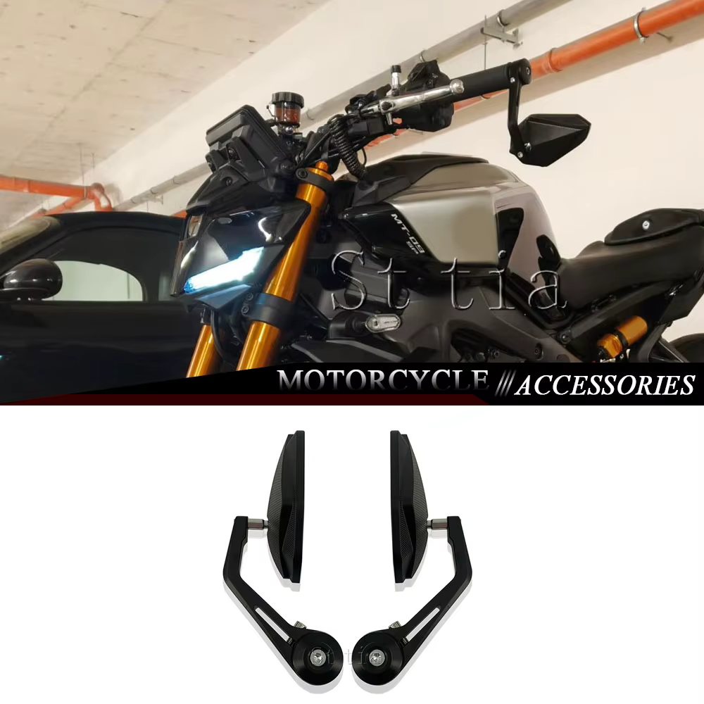 Accessoires de rétroviseurs de guidon en aluminium CNC pour moto Yamaha MT-03 MT-07 MT-09 MT-10 2013-2025 MT03 MT07 MT09 MT10