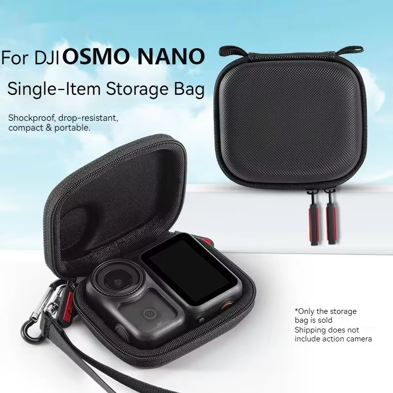 Kit d'accessoires pour DJI Osmo Nano : support de cou, perche à selfie, fixation poitrine/tête, accessoires de cyclisme, trépied pour caméra
