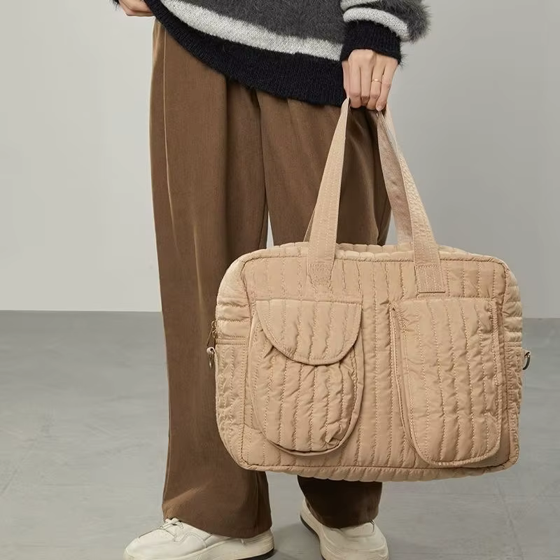 Sac à couches matelassé en coton pour bébé