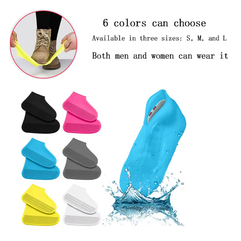 Chaussures en Silicone imperméables et antidérapantes