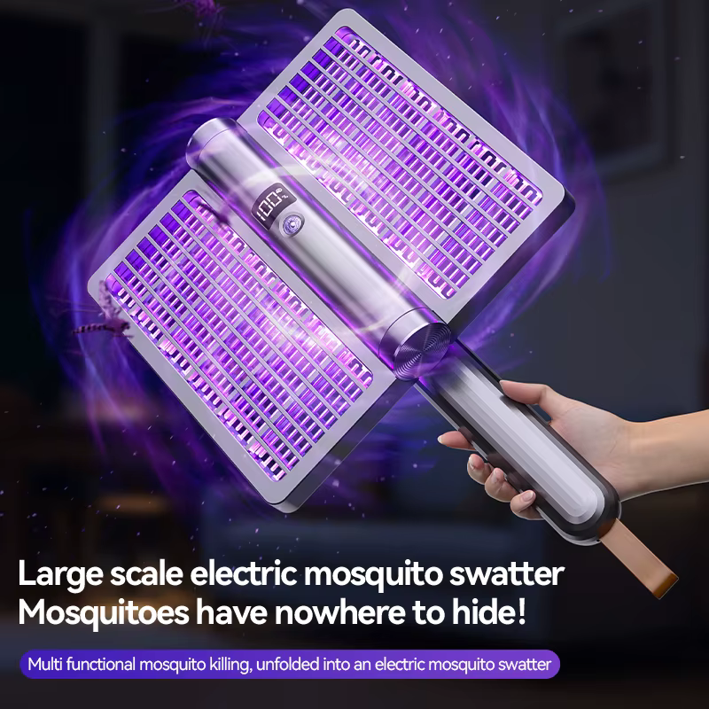 Tapette à moustiques à choc électrique pliable