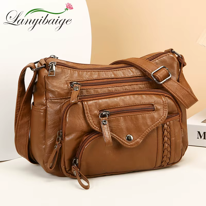 Sac à bandoulière en cuir pour femme