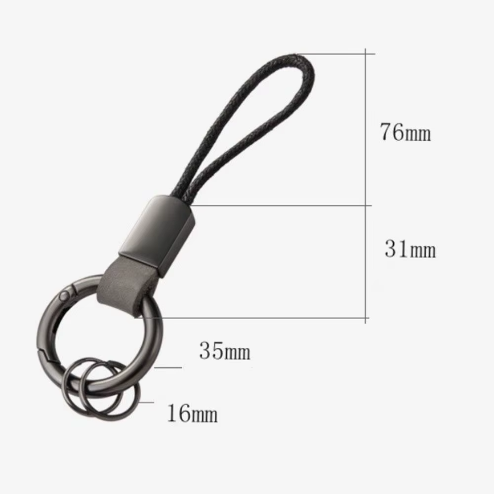Porte-clés en cuir pour voiture, ceinture, mousqueton, porte-clés, lanière, accessoires automobiles