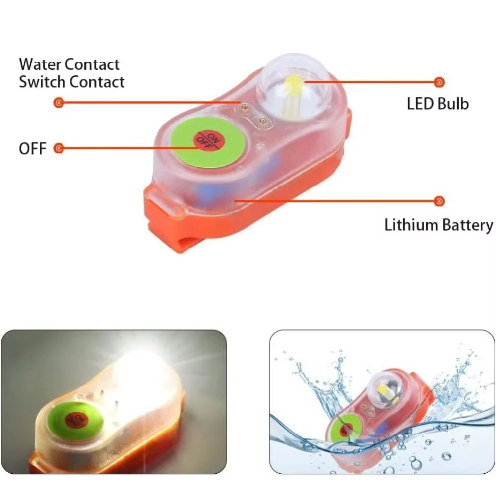 Lampe de sauvetage à LED pour gilet de sauvetage