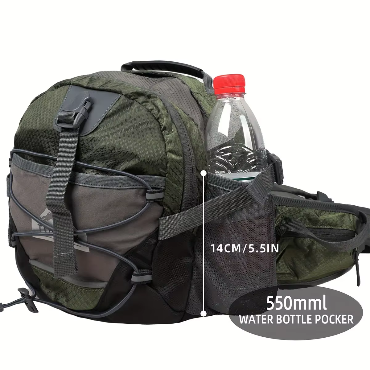 Sac de taille d'alpinisme en plein air 18L, sac de taille multifonctionnel pour sport et voyage, sac à main à bandoulière de grande capacité