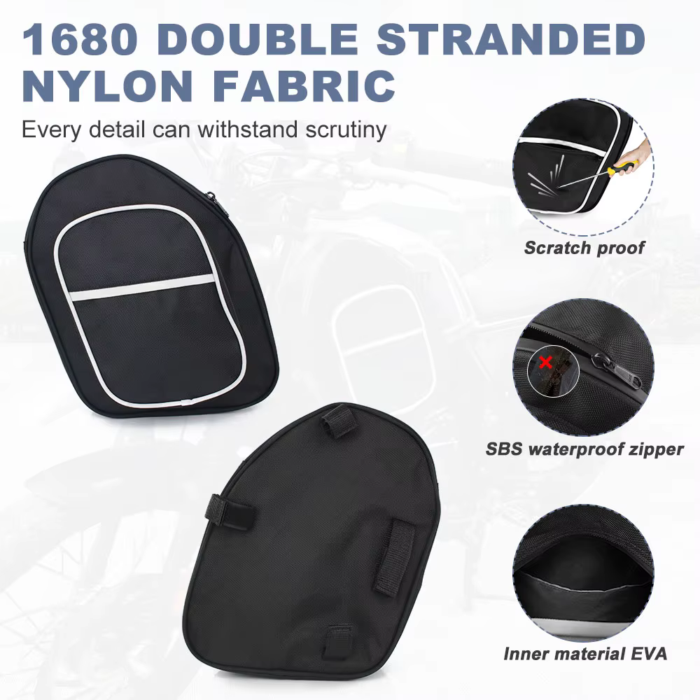 Sac Latéral en Toile pour Cadre Supérieur de Moto, Accessoire Adapté au Modèle ROYAL ENFIpshimalayan 411 2018-2023