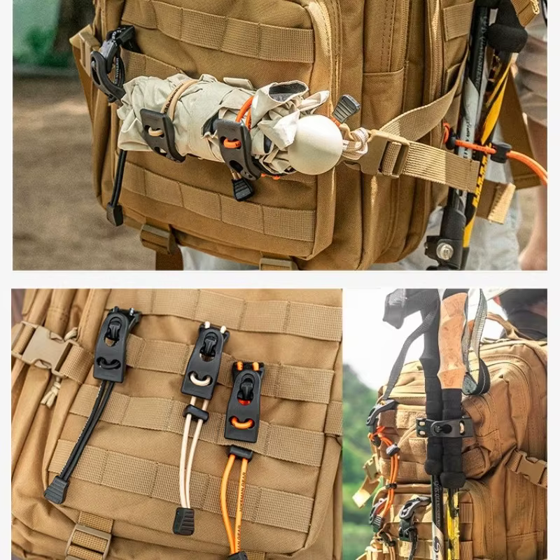 Sac d'escalade en plein air, accessoire de hache à glace, clip à dégagement rapide pour le regroupement et la fixation d'accessoires d'extérieur, 1 pièce