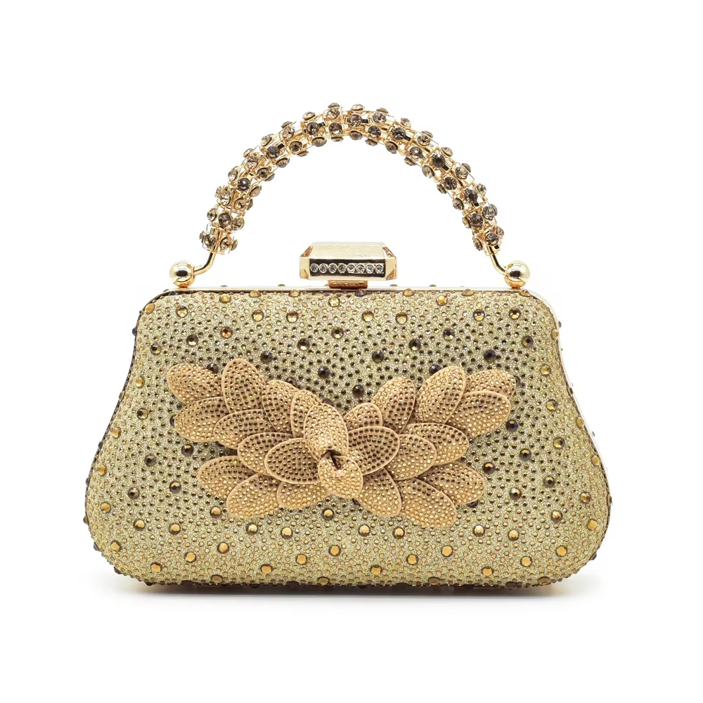 Ensemble de chaussures et de sacs italiens originaux pour femmes, chaussures et sacs chics et élégants avec strass complets pour escarpins de fête et de mariage