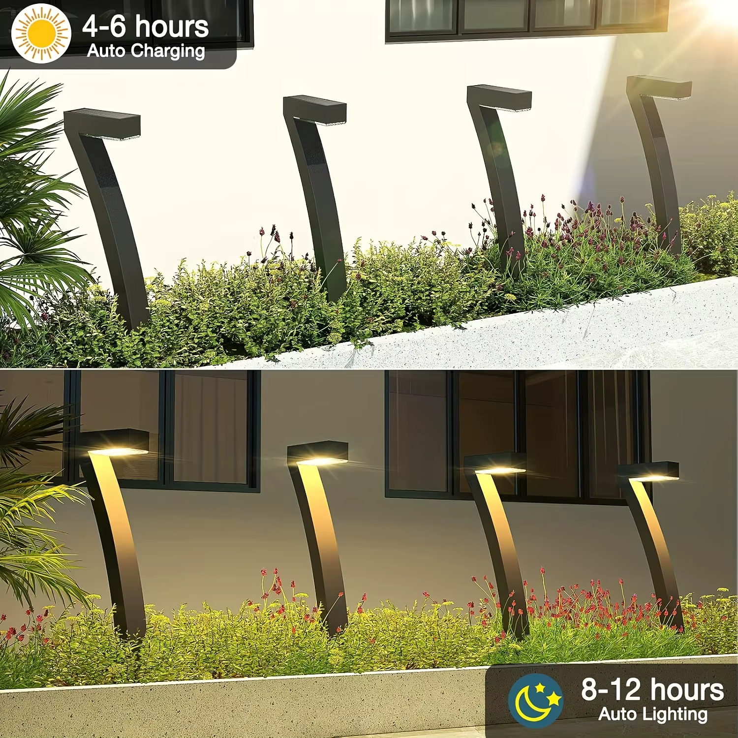 Lampes solaires éclairage paysager extérieur blanc chaud marche/arrêt automatique étanche pour cour jardin Patio passerelle trottoir pelouse décor lampe