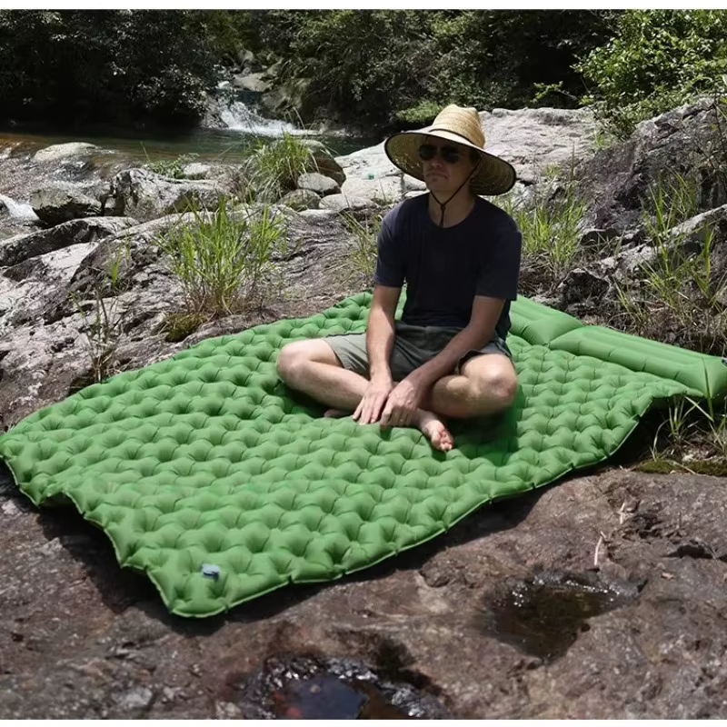 Matelas gonflable double pour le camping en plein air
