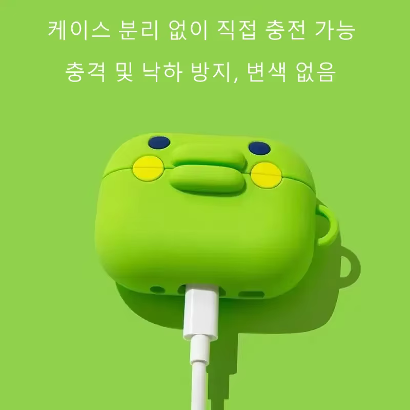 Tamagotchi – étui d'accessoires pour écouteurs à grande bouche 3D, mignon et amusant, housse de protection adaptée aux Airpods1/2/3/4/Pro/Pro2/Pro3