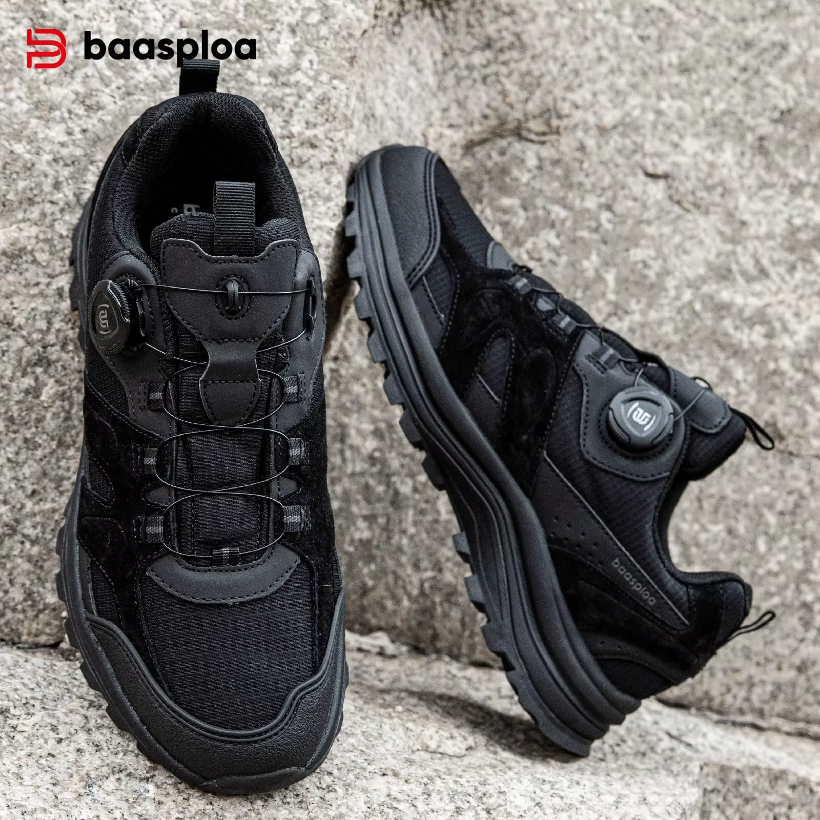 Baasploa – chaussures de randonnée en cuir pour hommes