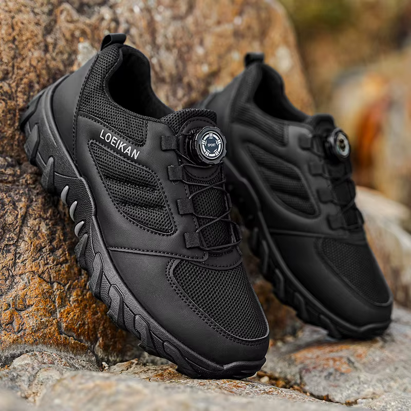 Chaussures de randonnée multifonctionnelles pour hommes LOEIKAN - Boucle rotative à verrouillage rapide
