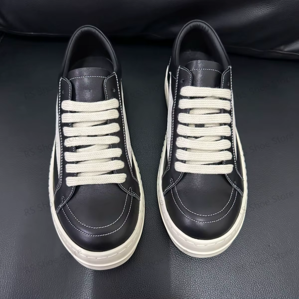 Ro Classic Designer Sneaker Low Top Women Black Suede Shoes Leather Casual Shoe Lace Up Retro Flat Canvas Sneakers