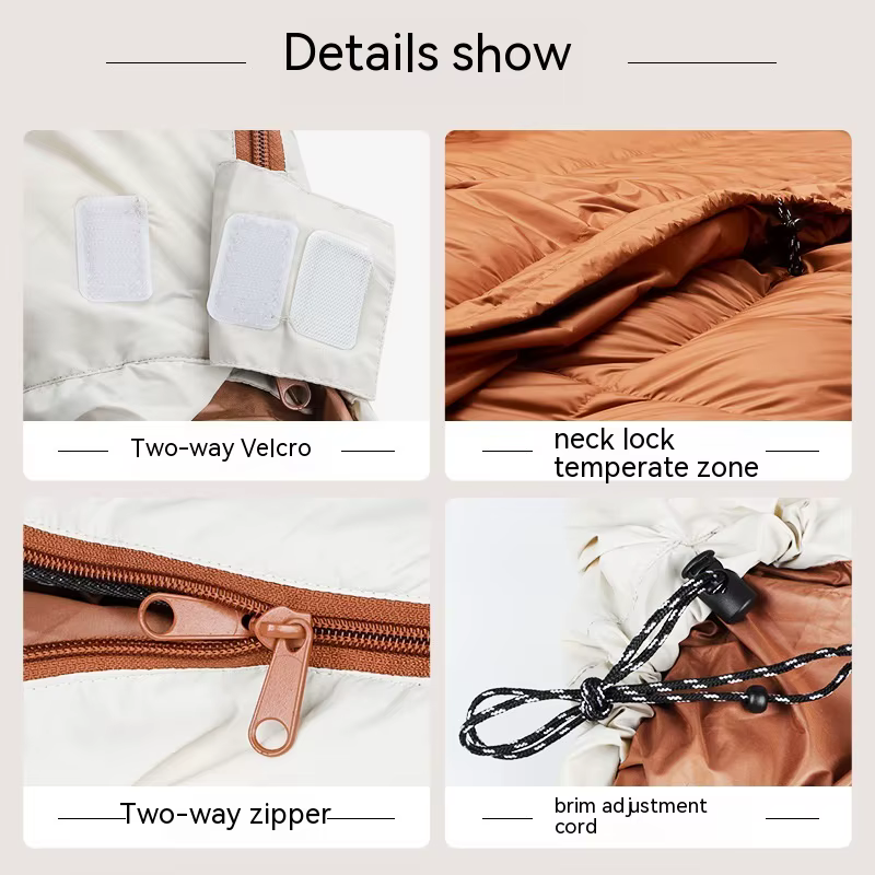 Lohascamping adulte vers le bas sac de couchage lavable en Machine ultraléger 3 saisons sacs