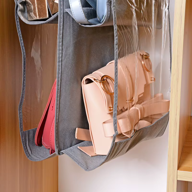 Organisateur de sacs à main suspendu pour placard