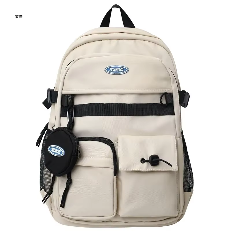 Sac à Dos Noir de Grande Capacité pour Homme et Femme