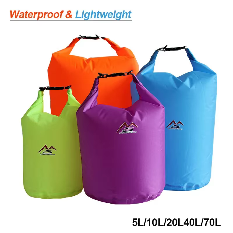 Sac de dérive de stockage étanche 5L10L20L40L70L sac sec étanche de grande capacité pour la navigation de plaisance pêche Rafting Trekking natation