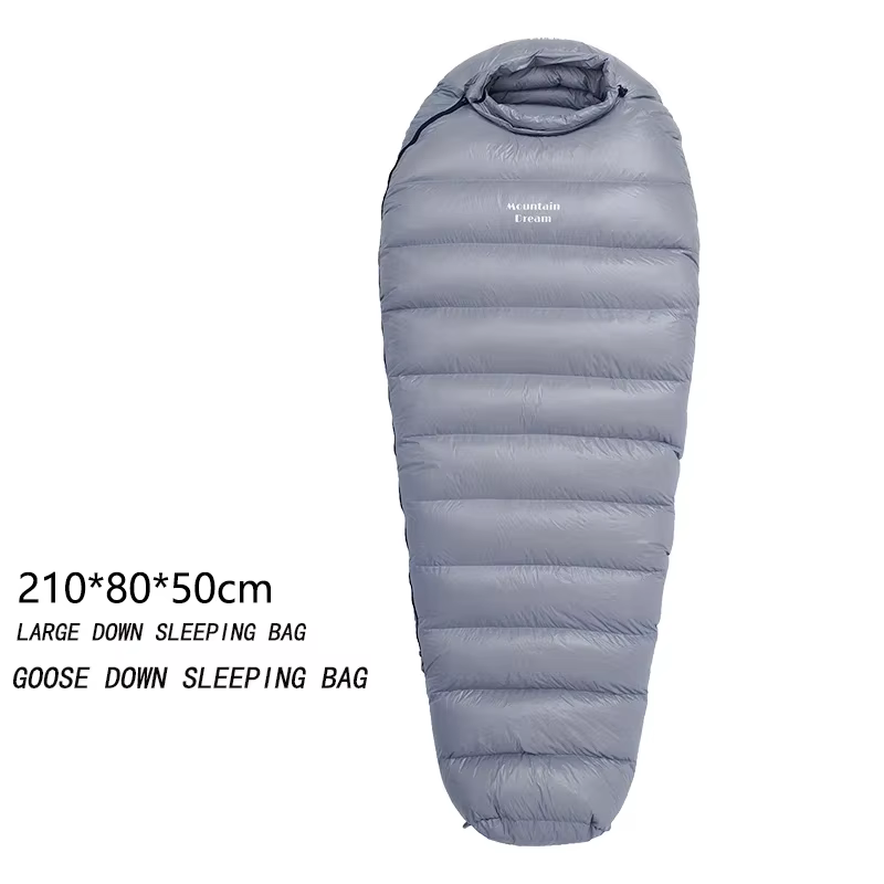 Mountaindream-Grand sac de couchage portable en duvet d'oie pour adultes