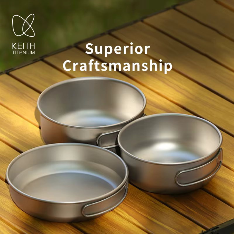Ensemble de cuisine de camping compact en titane KEITH