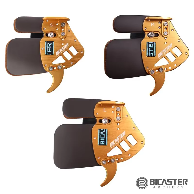 BICASTER – protège-doigts pour tir à l'arc, cuir + aluminium S/ML, protecteur d'arc inversé pour droitier, accessoires de tir