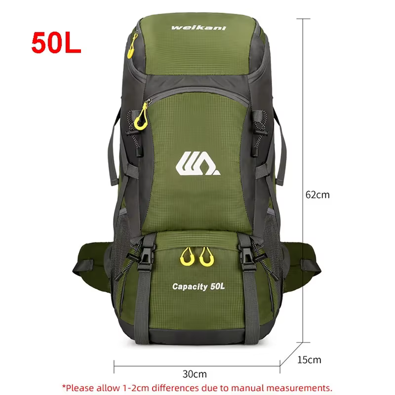 50L voyage sac à dos Camping hommes grand sac de randonnée touristique sac à dos étanche Sports de plein air escalade alpinisme sac bagages