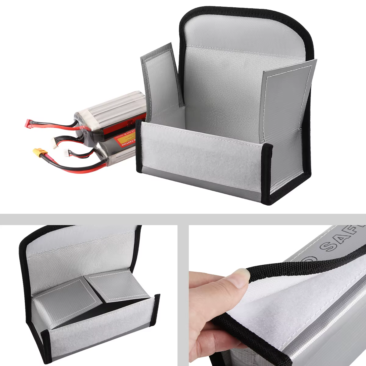 Batterie Lipo étanche et ignifuge, sac de sécurité antidéflagrant, batterie Lipo résistante au feu, Drone de course FPV, modèle RC/alimentation Mobile