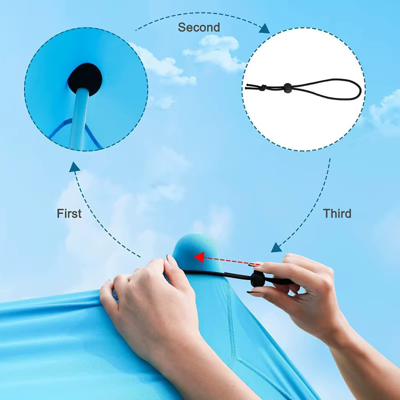 Tente de plage portable anti-UV pour camping en bord de mer