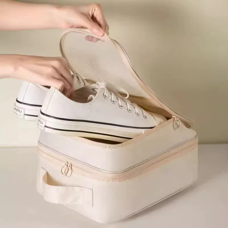 Sac à chaussures à trois couches