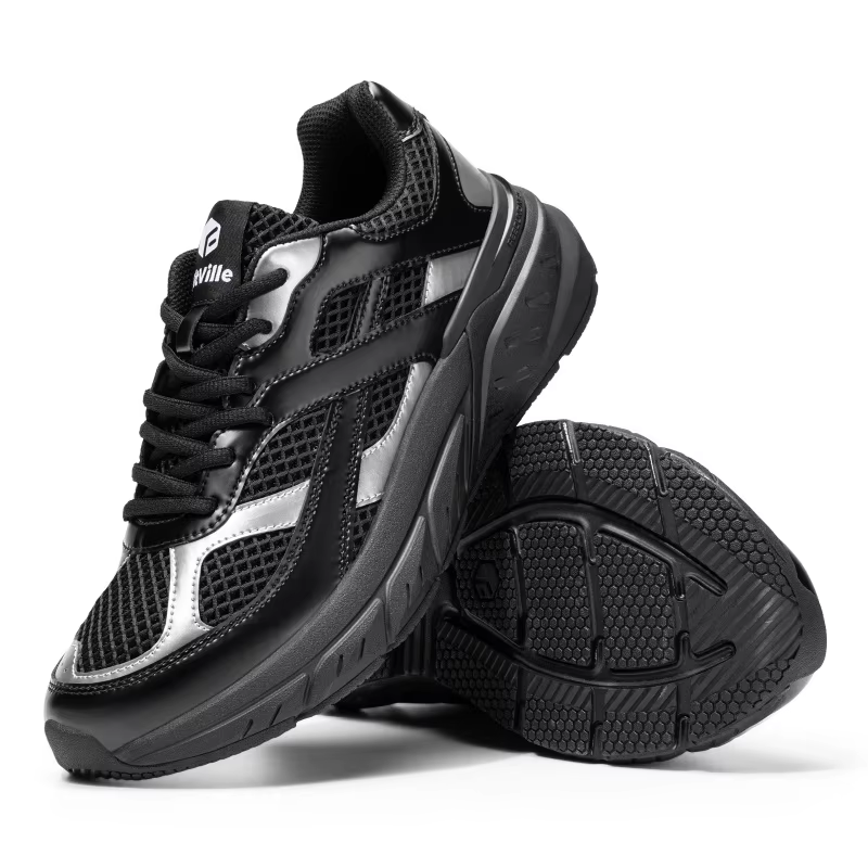 Chaussures de marche Extra larges pour hommes baskets rétro large largeur
