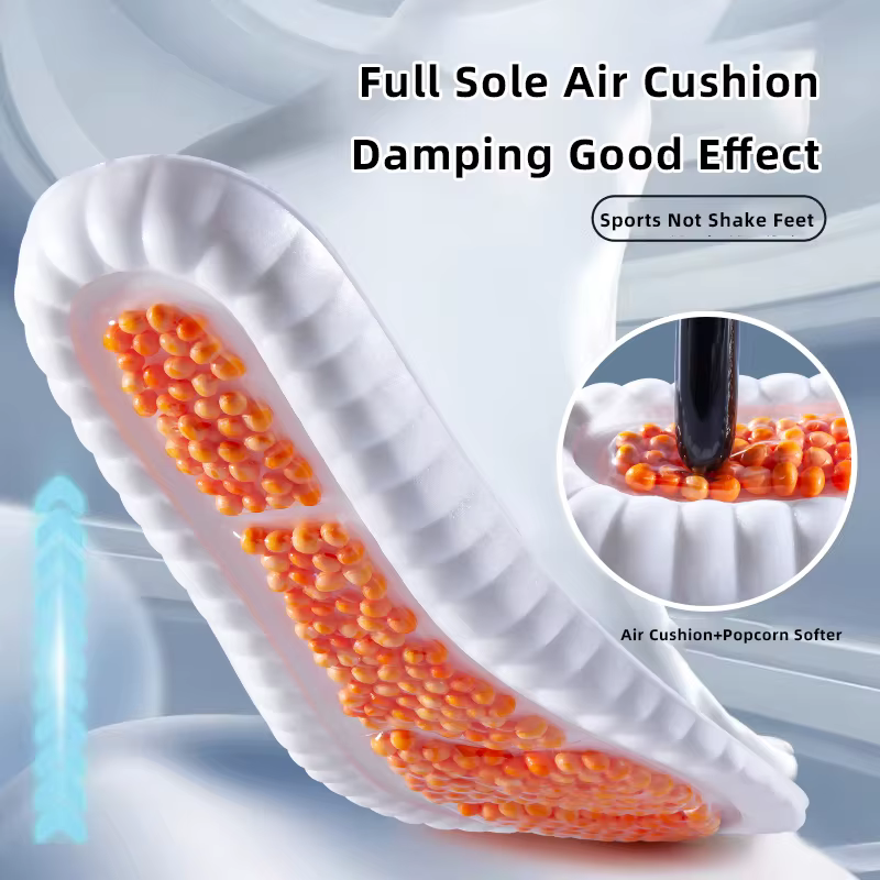 Semelles intérieures de Sport complètes pour les pieds, semelle à coussin d'air en PU, souples et respirantes, Absorption des chocs, chaussures de course, semelle intérieure de soutien de la voûte pla