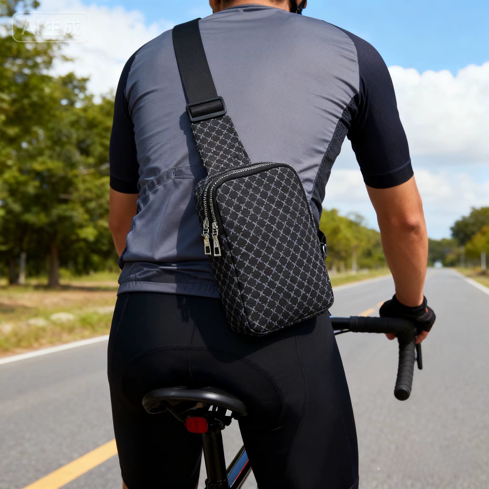 Sac de poitrine de cyclisme tendance pour hommes