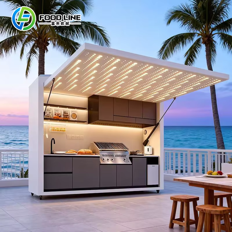 Cuisine de camping en plein air