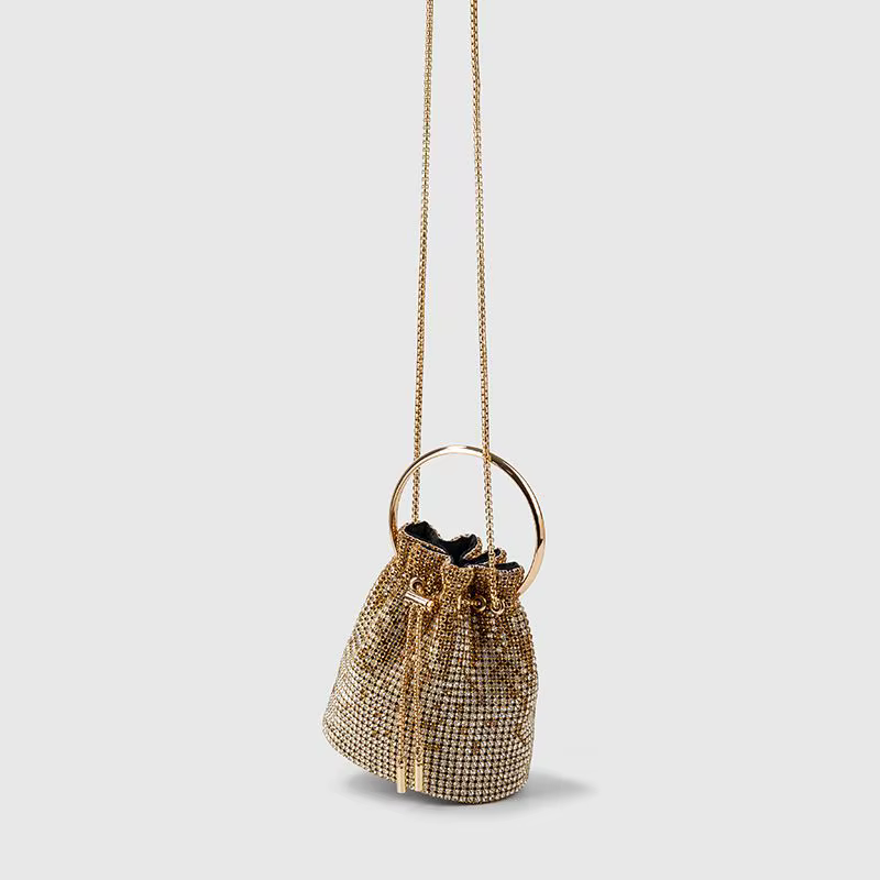 Sac Seau Diamant pour Femme – Sacs à Bandoulière Bling-Bling en Strass, Sac Fourre-Tout Tendance, Sac à Main de Luxe, Sac Bandoulière