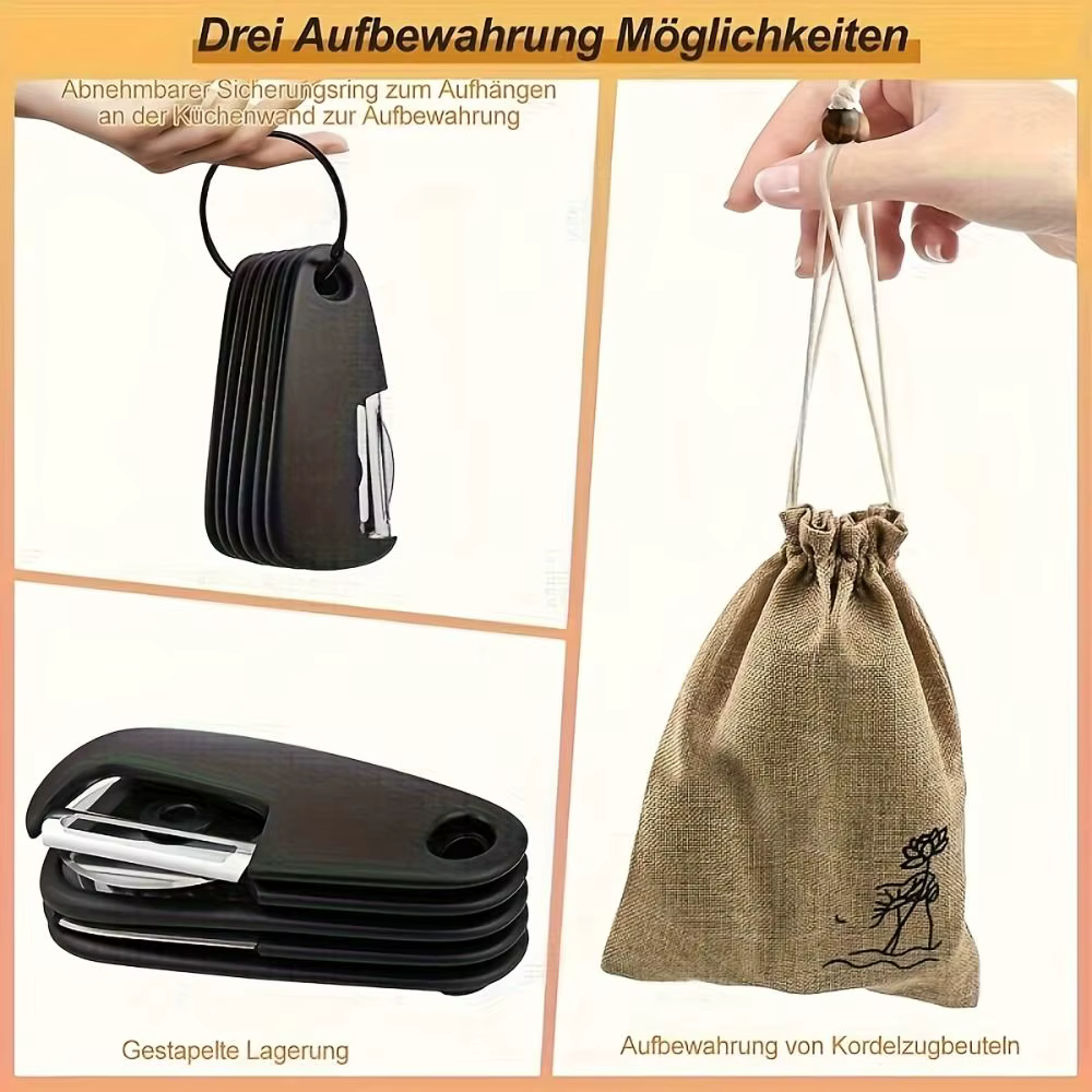 Ensemble d'ustensiles de camping au design compact