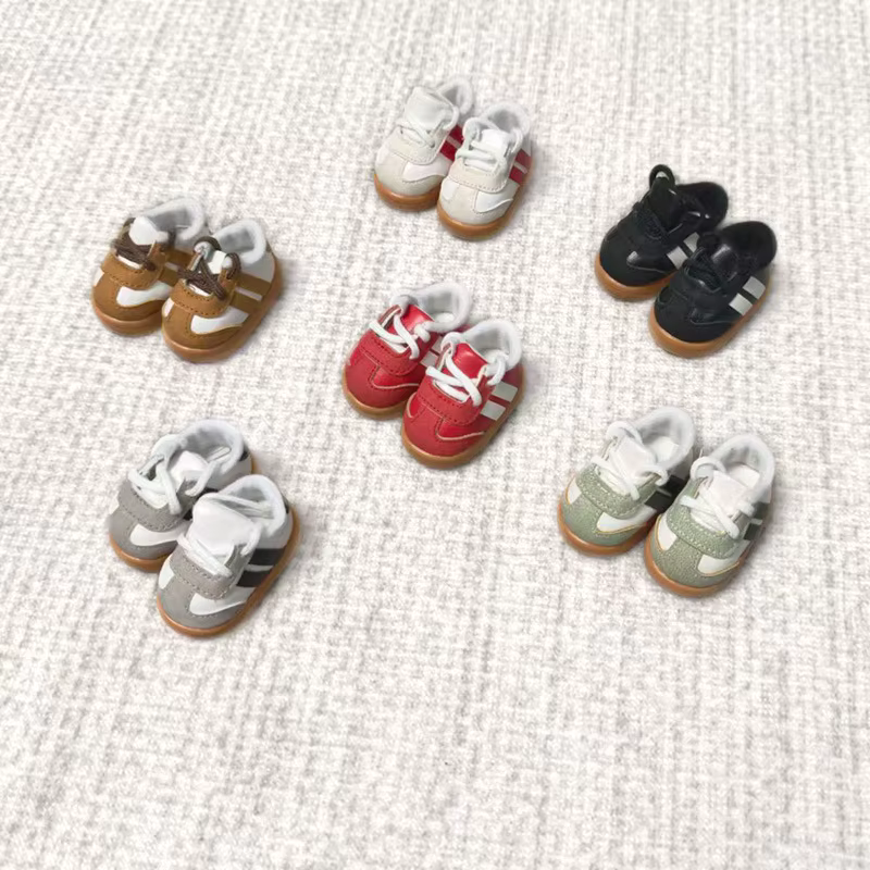 Chaussures de sport décontractées en toile allemandes pour poupée BJD Zsiga 1/8 1/6 de 20 cm - Accessoires de chaussures uniquement