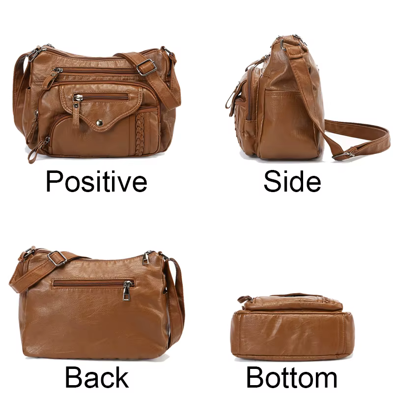 Sac à bandoulière en cuir pour femme