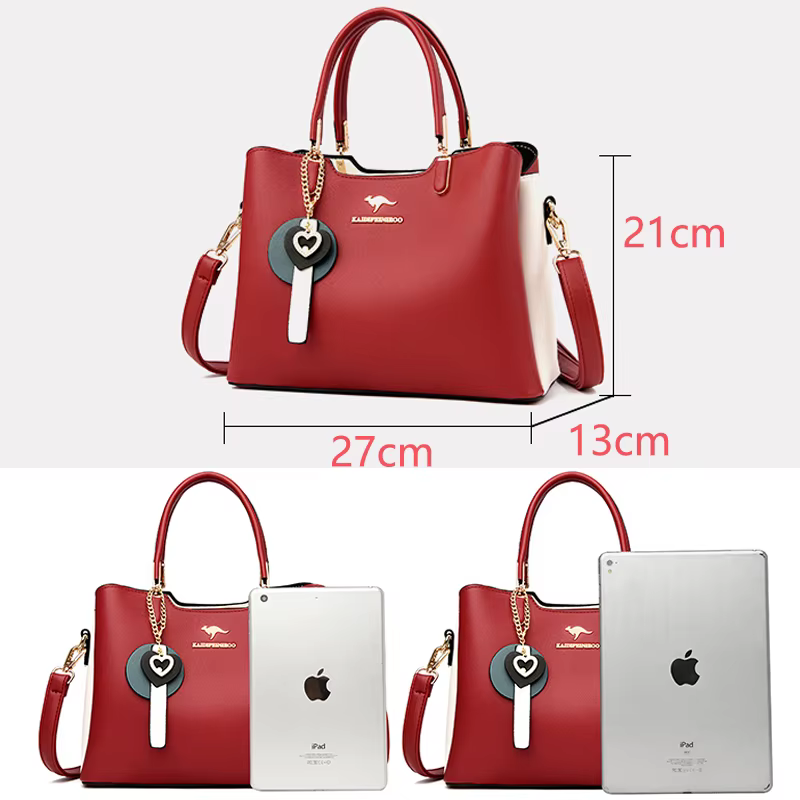 Sacs à bandoulière de marque pour femmes, fourre-tout de grande capacité à 3 couches, sac à main en cuir de bonne qualité de luxe de styliste, nouvelle collection 2024